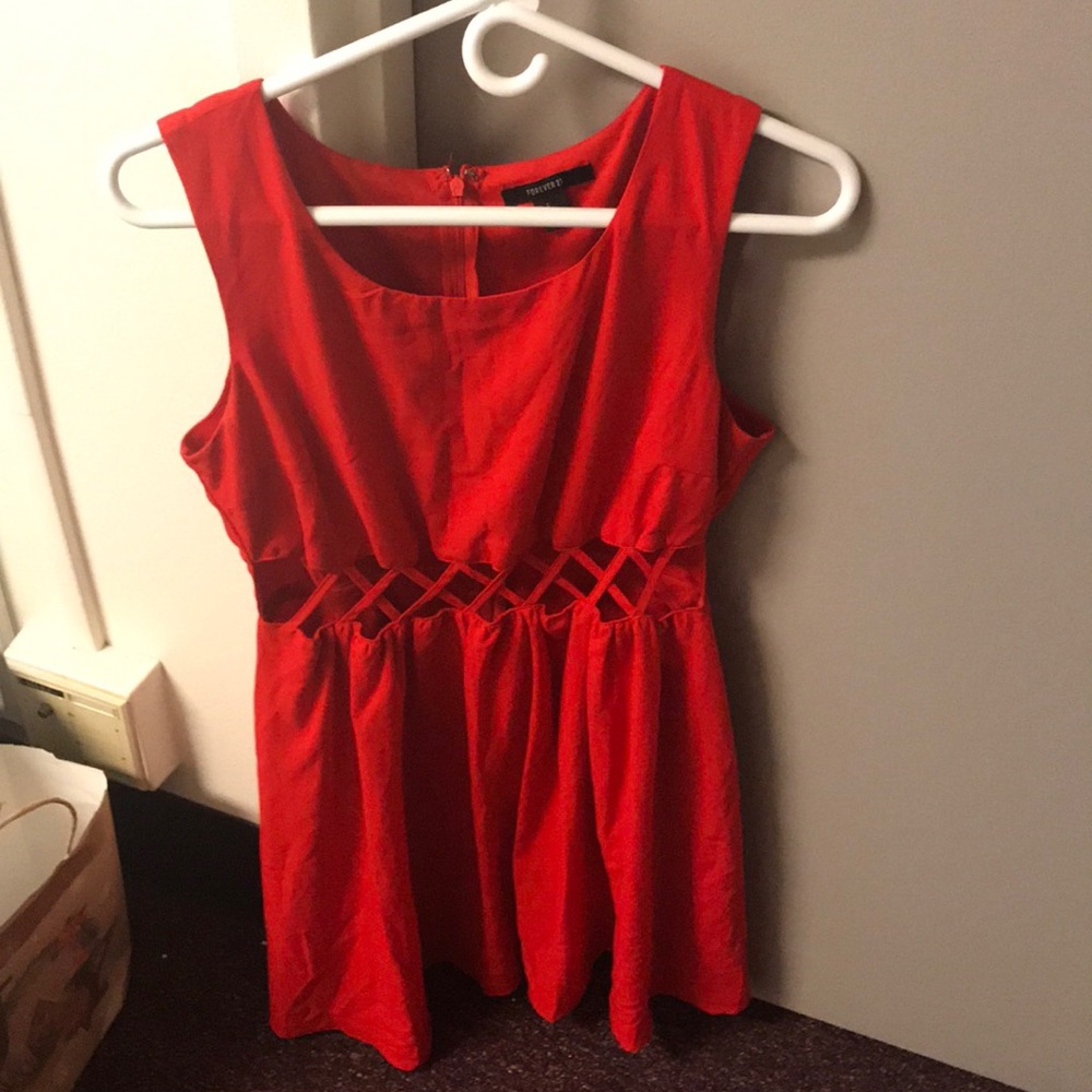 Red dress